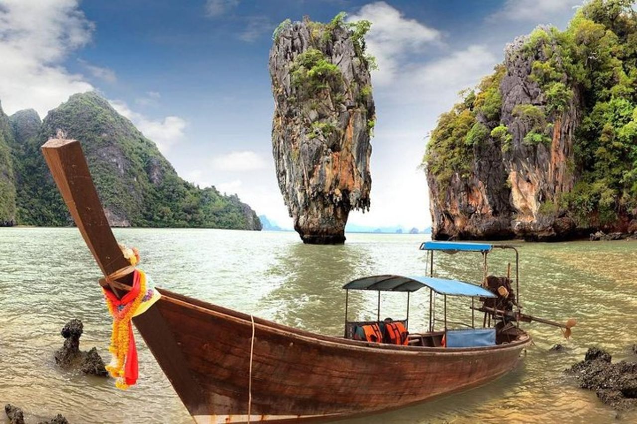 Phuket a James Bond Island : tour in barca a lunga coda con canoa da mare — 3