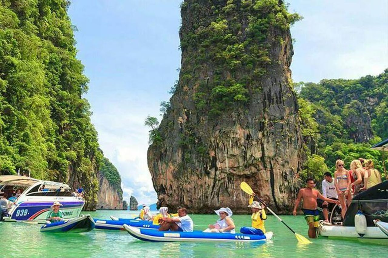 Phuket a James Bond Island : tour in barca a lunga coda con canoa da mare
