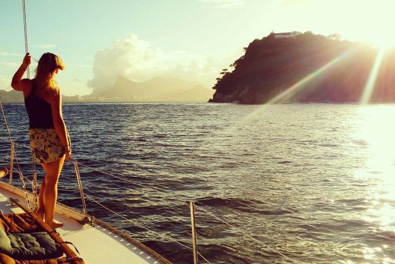 Tour in barca a vela al tramonto di Rio de Janeiro con bevande — 4
