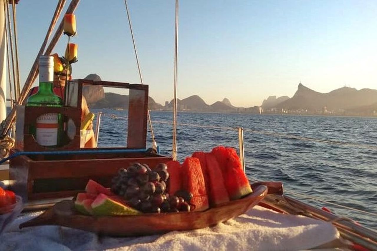 Tour in barca a vela al tramonto di Rio de Janeiro con bevande — 7