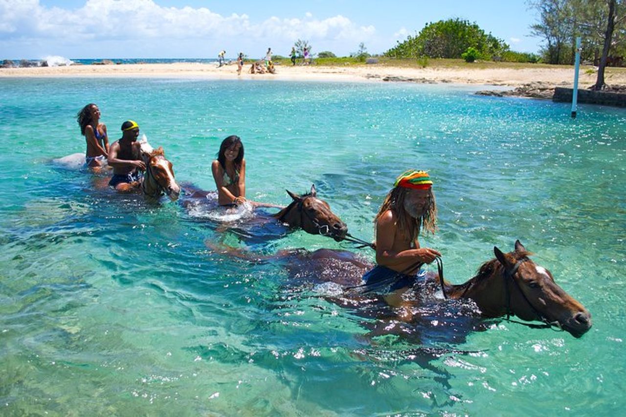 Horseback Ride n Swim e Green Grotto Adventure Tour da Falmouth — 4