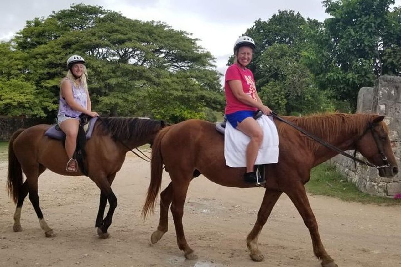 Horseback Ride n Swim e Green Grotto Adventure Tour da Falmouth — 2