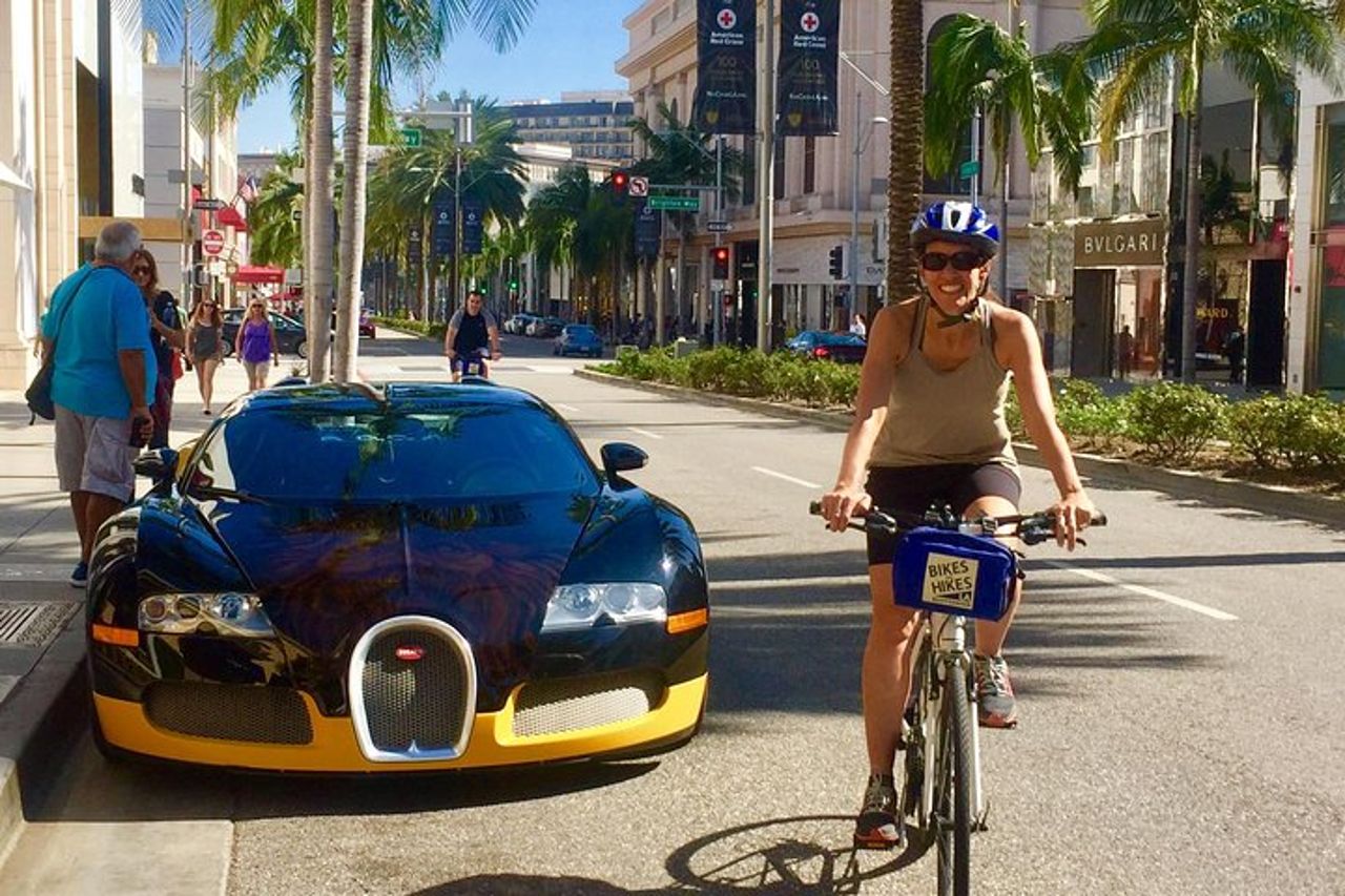 Tour di Beverly Hills: case delle star del cinema e visite turistiche a Los Angeles in bici elettrica — 3