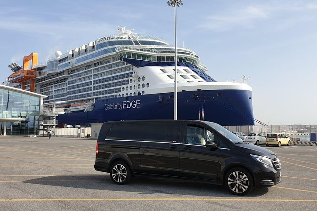 Transfer dal porto di Civitavecchia all'aeroporto Fco di Roma o Roma