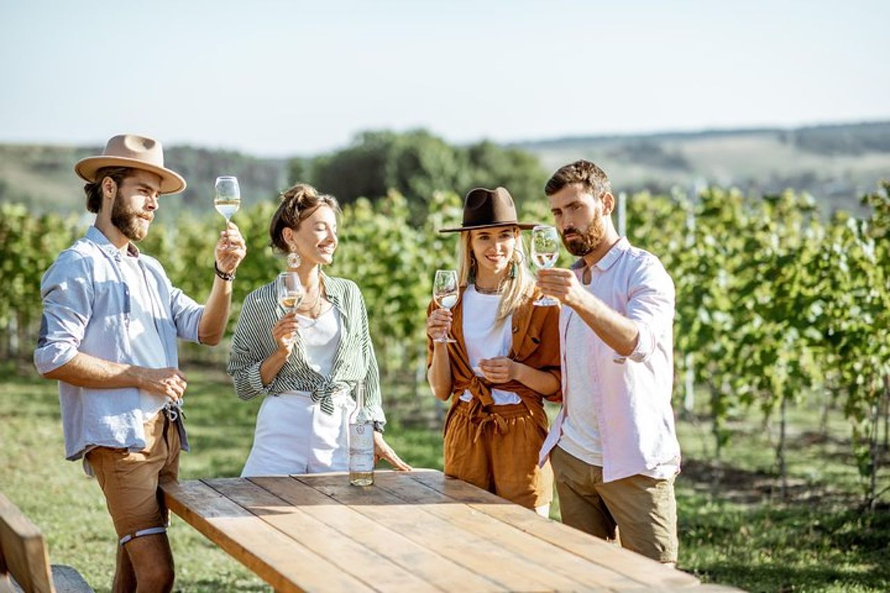 Degustazione di vino e bruschette toscane per famiglie a San Gimignano — 6