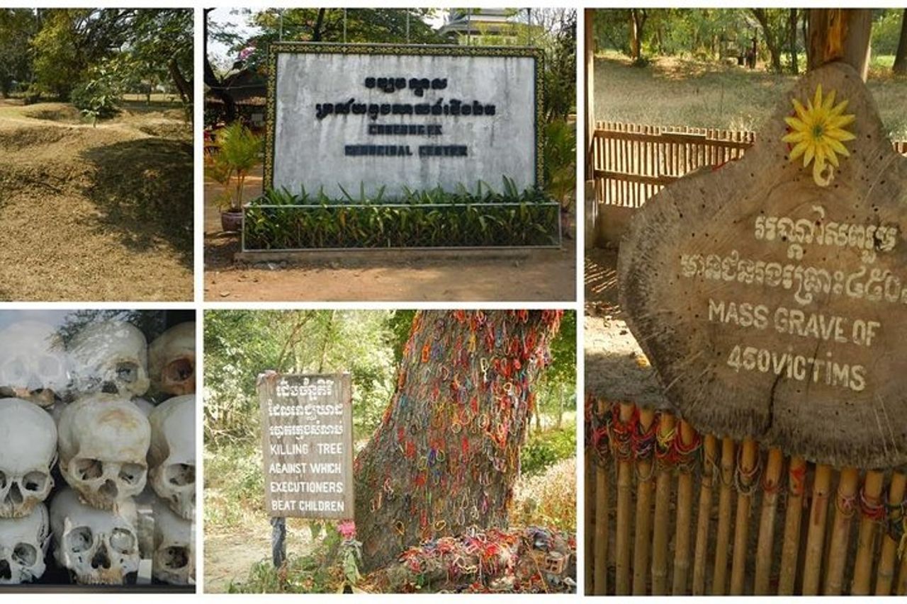 Tour della città di Phnom Penh, Pagoda d'argento, Museo del genocidio, Killing Fields — 6