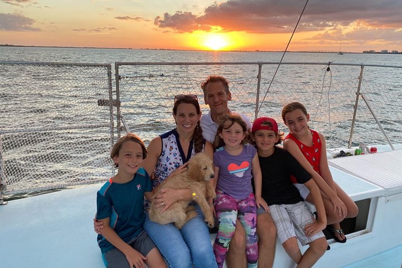 Vela al tramonto nel sud-ovest della Florida