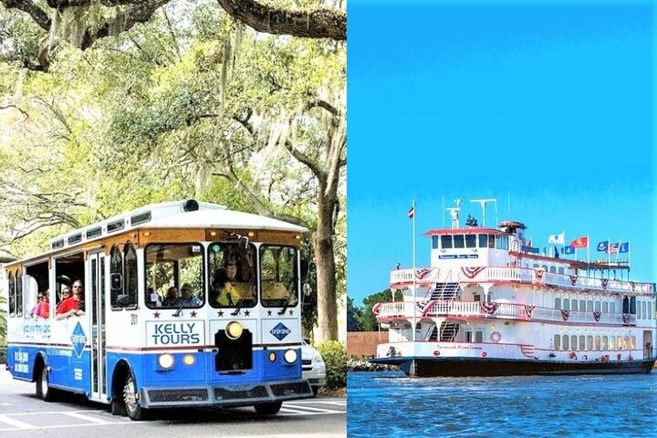 Combinazione Savannah Land & Sea: City Sightseeing Trolley Tour con Riverboat Cruise — 2