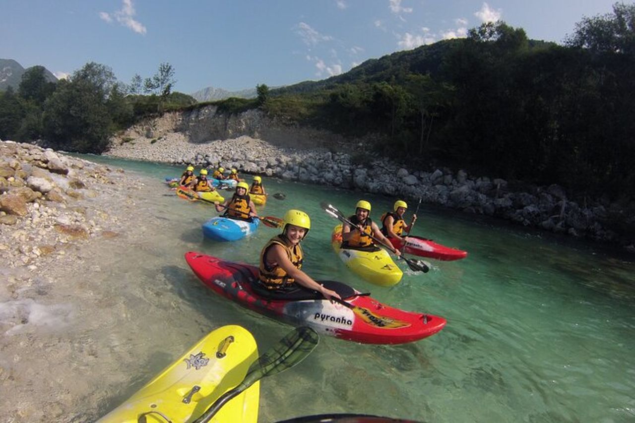 CLASSI DI KAYAK DI 5 GIORNI sul fiume Soča — 7