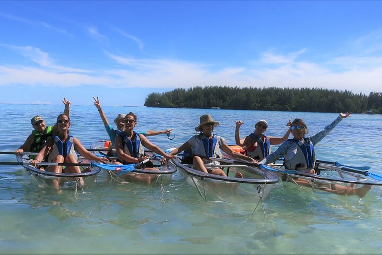 Escursione ecoguidata alla laguna di Moorea in kayak trasparente 1/2 giornata mattina — 8