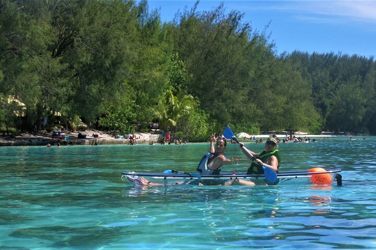 Escursione ecoguidata alla laguna di Moorea in kayak trasparente 1/2 giornata mattina — 9