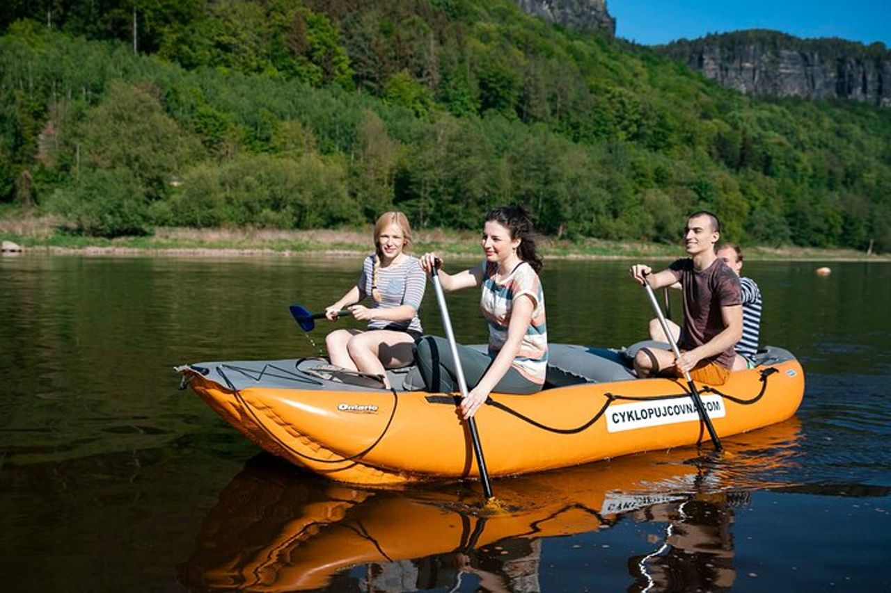 Rafting da Děčín a Bad Schandau e ritorno in bici