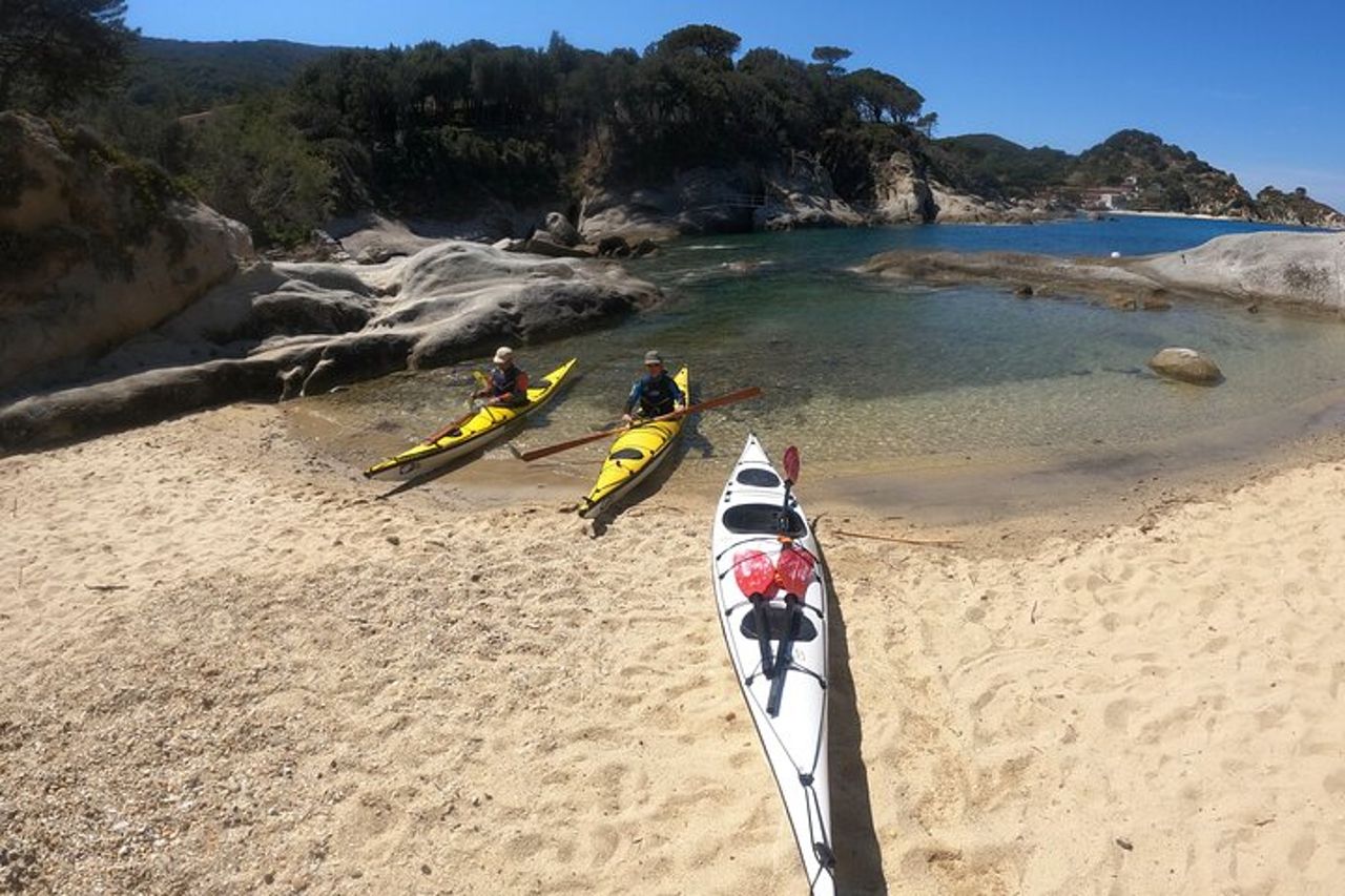 Tour di un'intera giornata in kayak da mare dell'isola d'Elba — 4