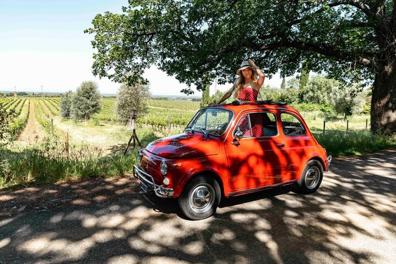 2-Ore Tour Privato con Servizio Fotografico in 500 a Bolgheri