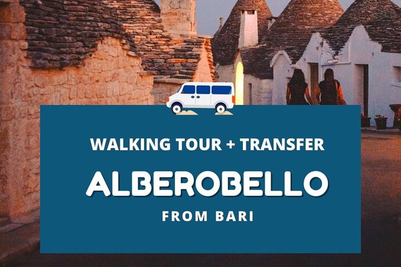 Da Bari: gita di mezza giornata a Polignano a mare & Alberobello