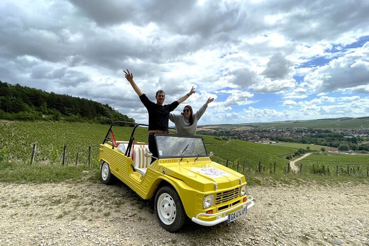 Giro privato dei Grands Crus con degustazione di e-Mehari e Chablis