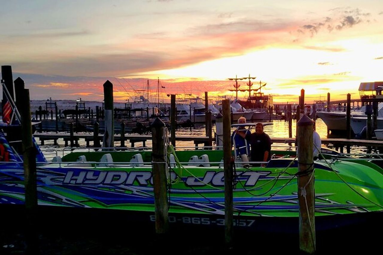 Crociere con delfini e tramonto a Destin FL a bordo dell'Hydrojet — 9