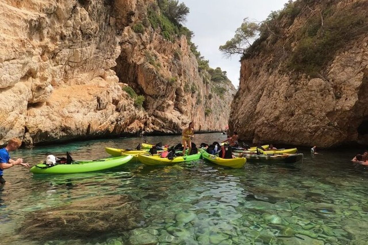 Escursione in kayak a Jávea, Cala Granadella (Snorkeling) Caló, llop marí, ambolo — 3