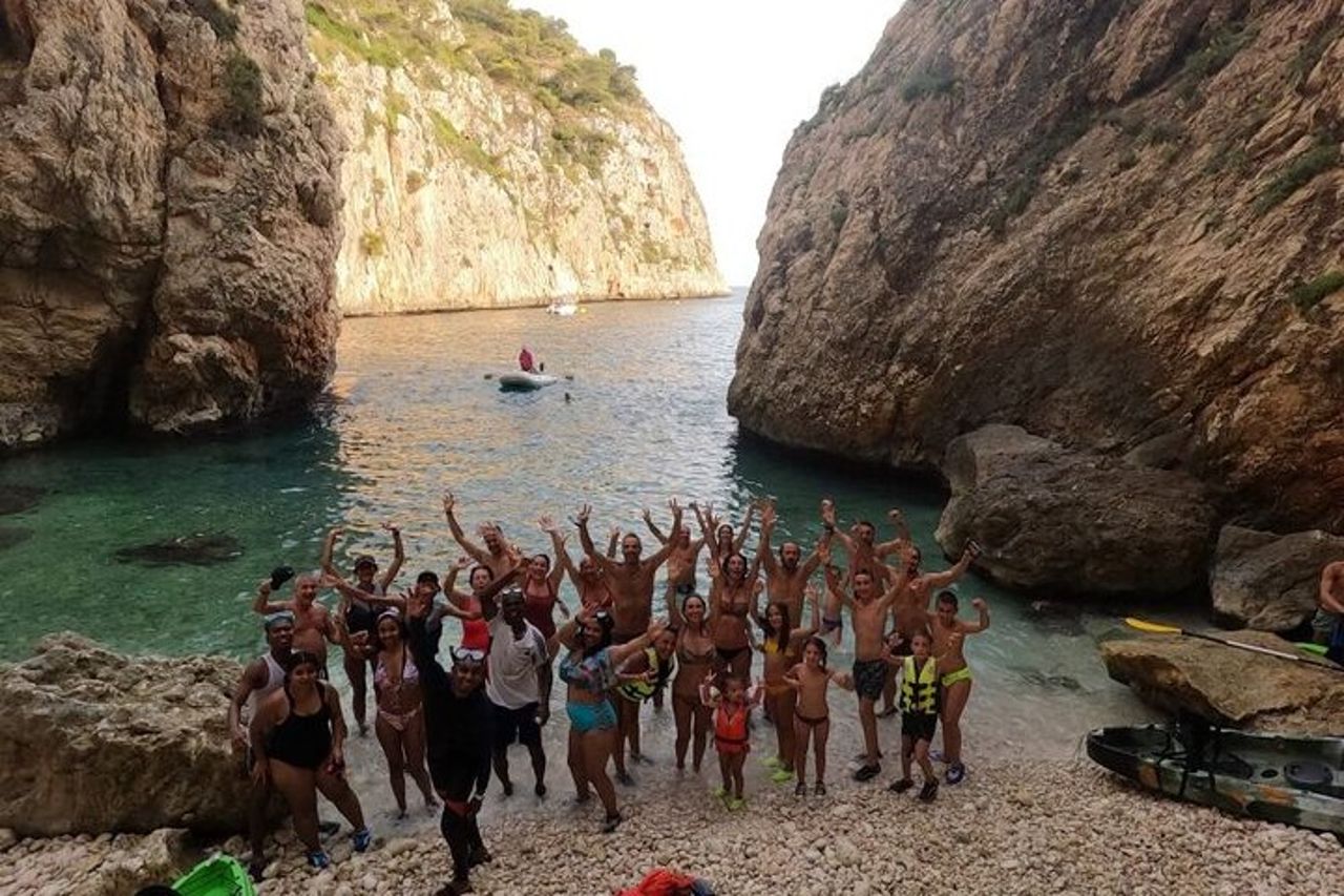 Escursione in kayak a Jávea, Cala Granadella (Snorkeling) Caló, llop marí, ambolo — 2