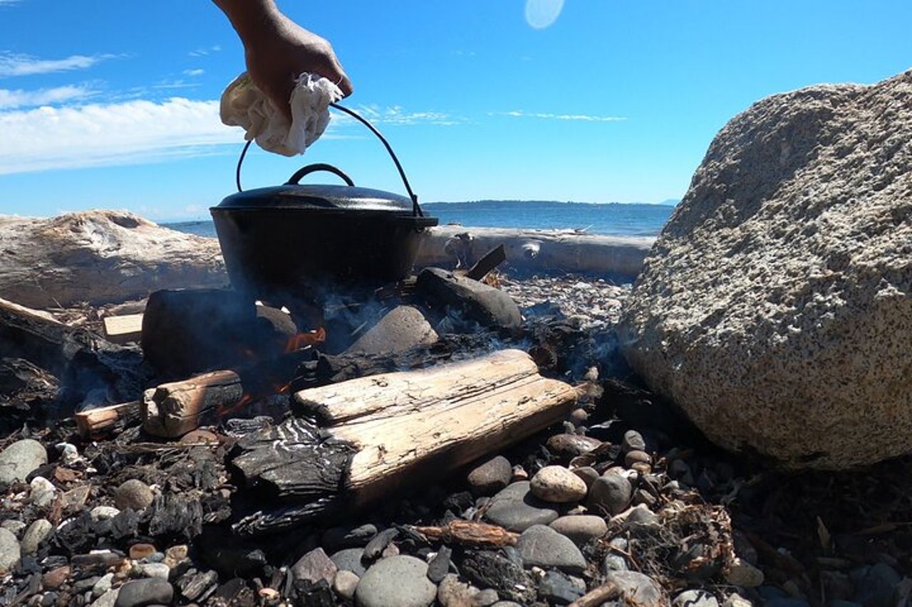 Cena privata cotta al fuoco in riva all'acqua (Bella esperienza all'aperto) — 6