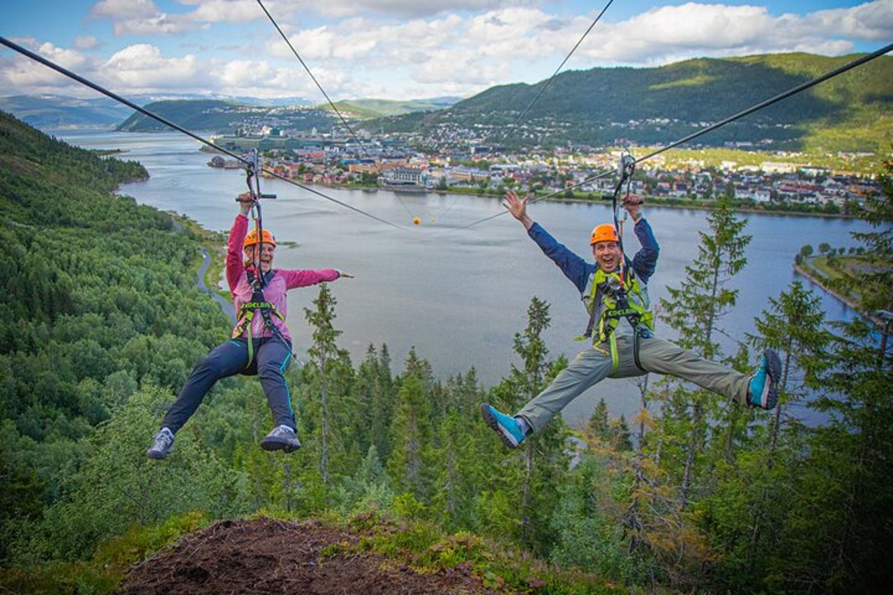 Esperienza zipline a Mosjøen
