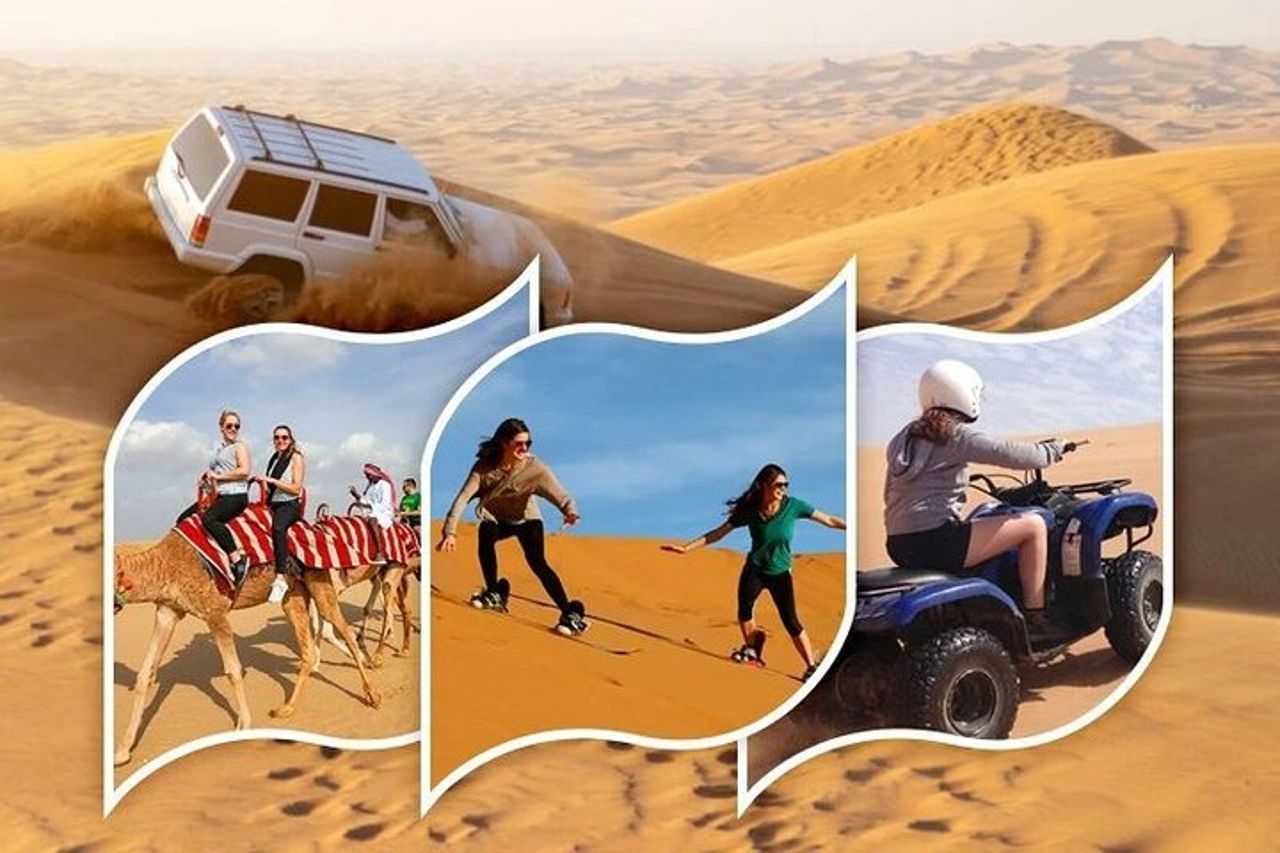 Doha : Safari nel deserto di mezza giornata | Camel Riding | ATV | Sand Surfing — 2