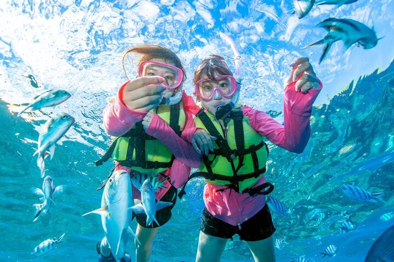 Partenza dal villaggio di Onna (porto peschereccio di Maeda)!Esperienza di snorkeling e traina a Minnajima | Piano di noleggio di imbarcazioni completamente private (corso di 6 ore)