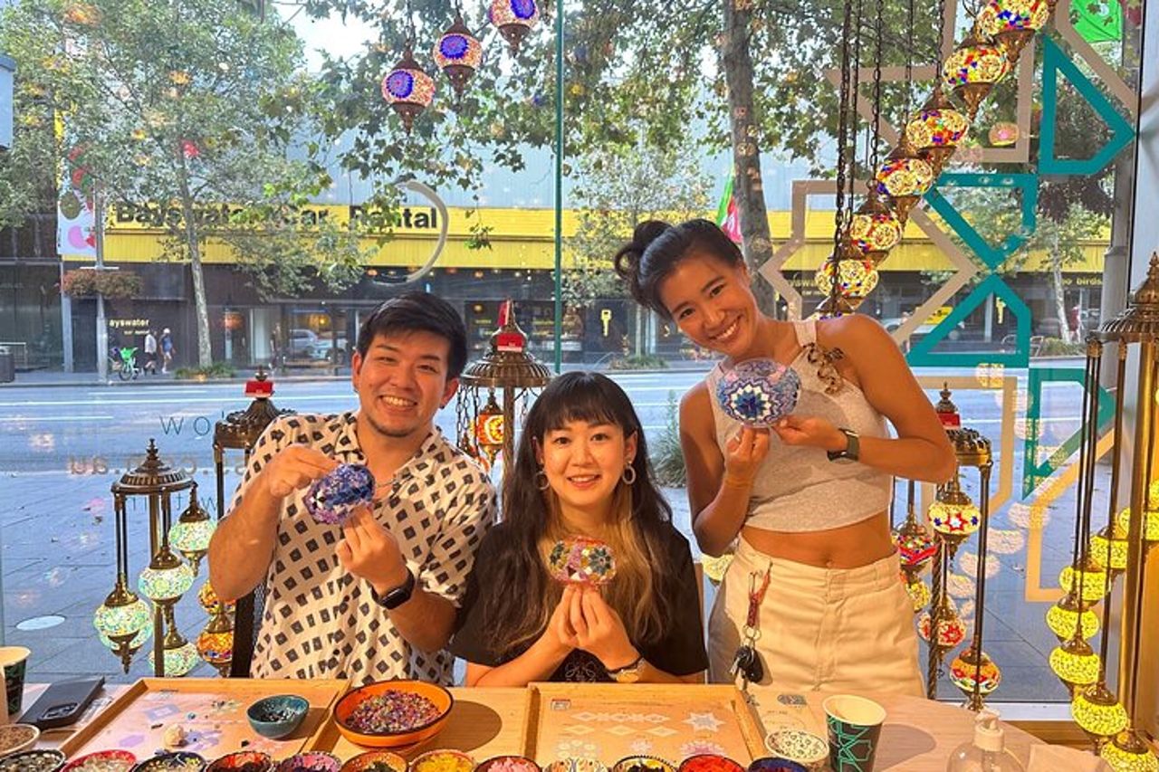 Lezioni di arte mosaica Brisbane: Workshop sulla lampada turca — 6