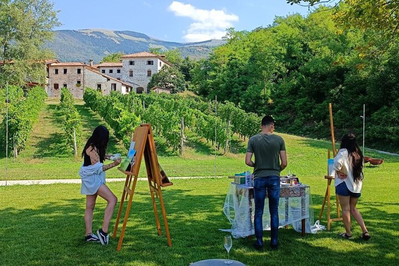 Sessione di pittura in vigneto e degustazione di Prosecco DOCG — 4