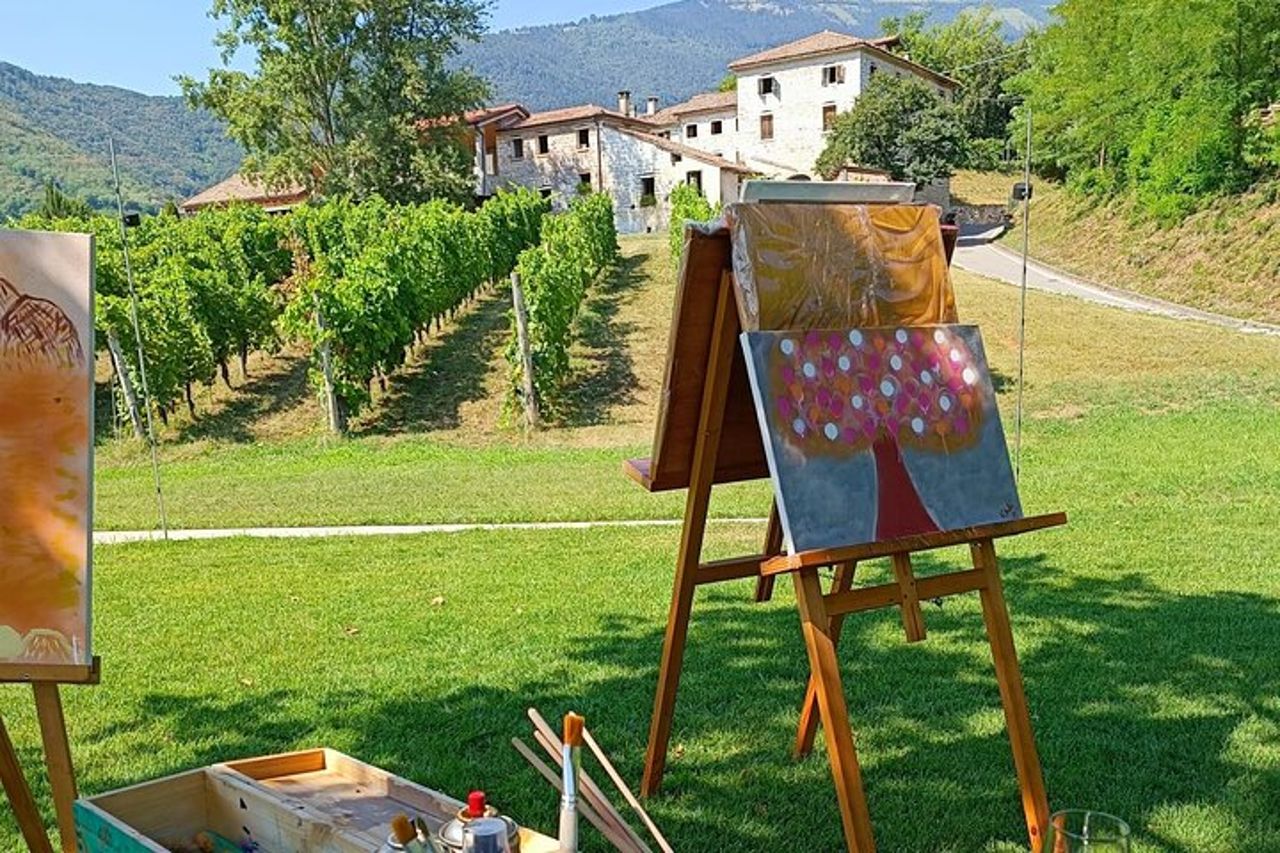 Sessione di pittura in vigneto e degustazione di Prosecco DOCG — 5