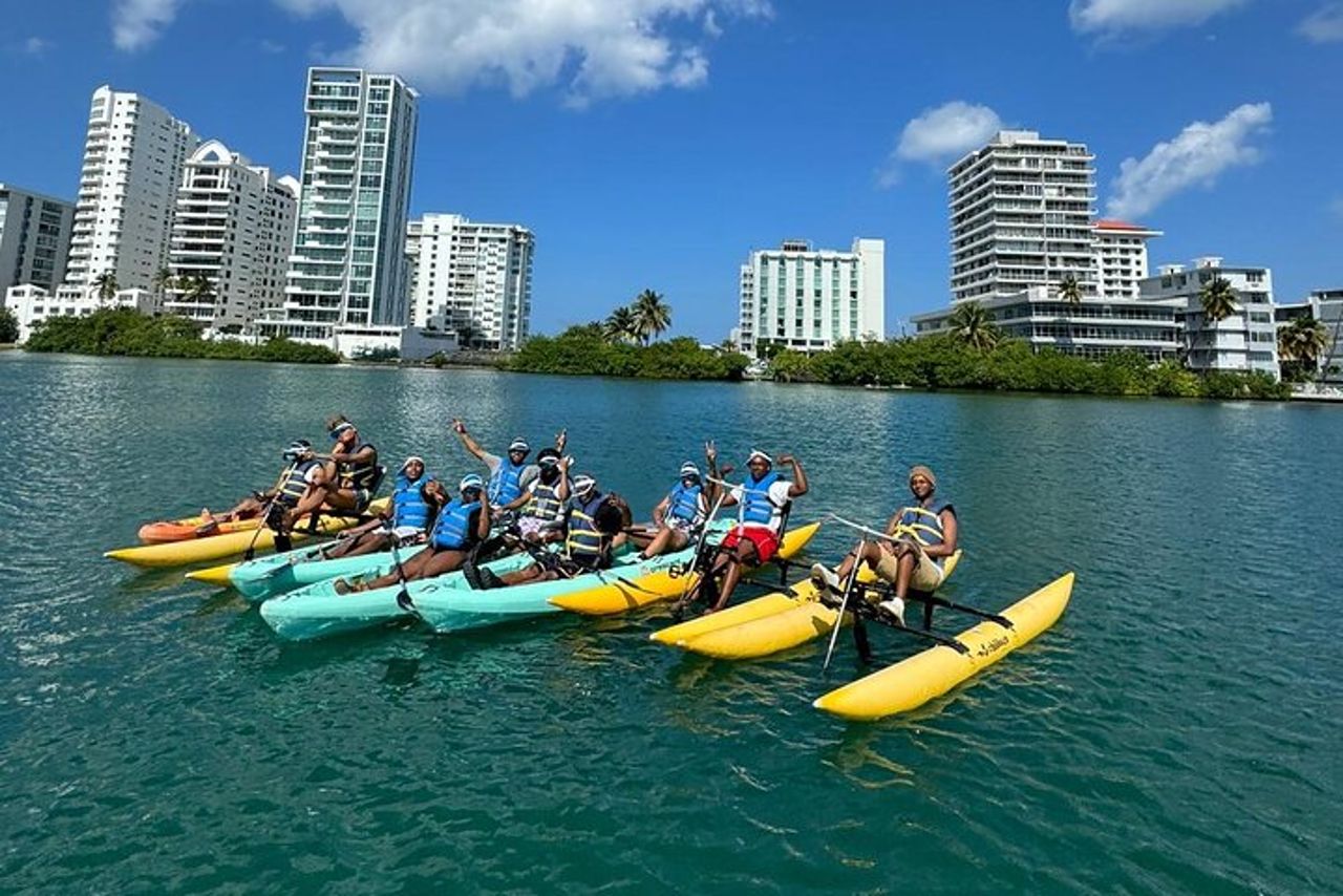 Adventure Water Bike nella laguna di Condado, San Juan — 8