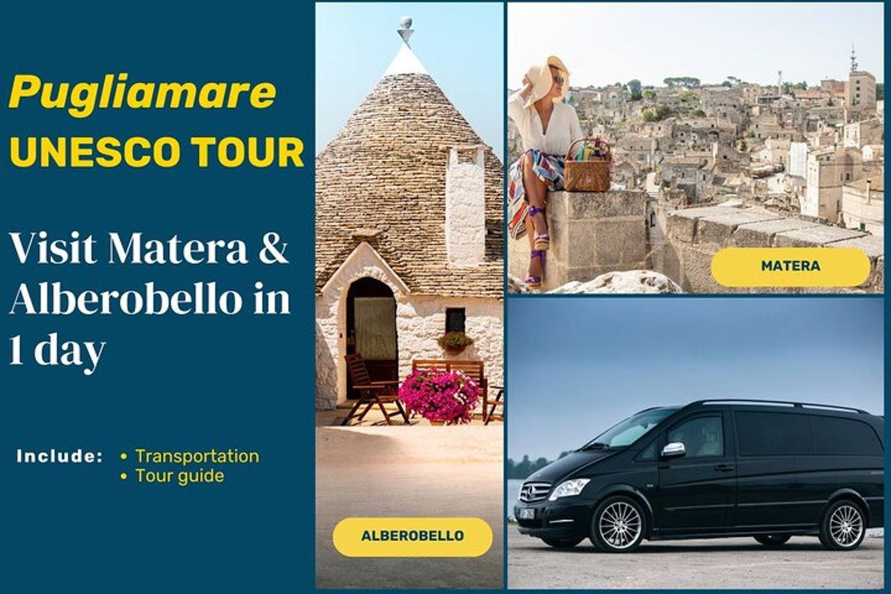 Da Bari: Unesco Tour - Visita Guidata di Matera e Alberobello — 2