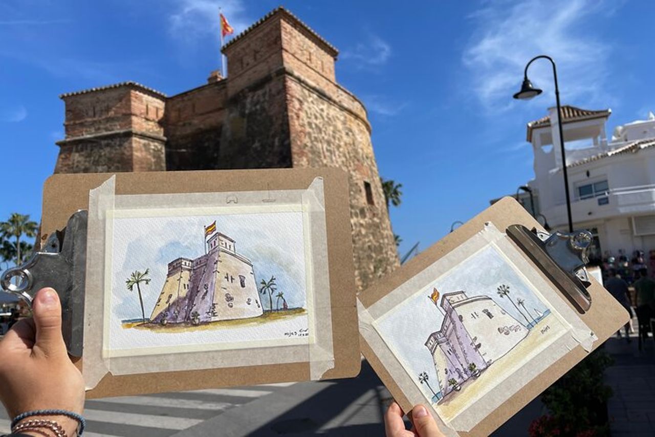 Tour e disegno a Mijas
