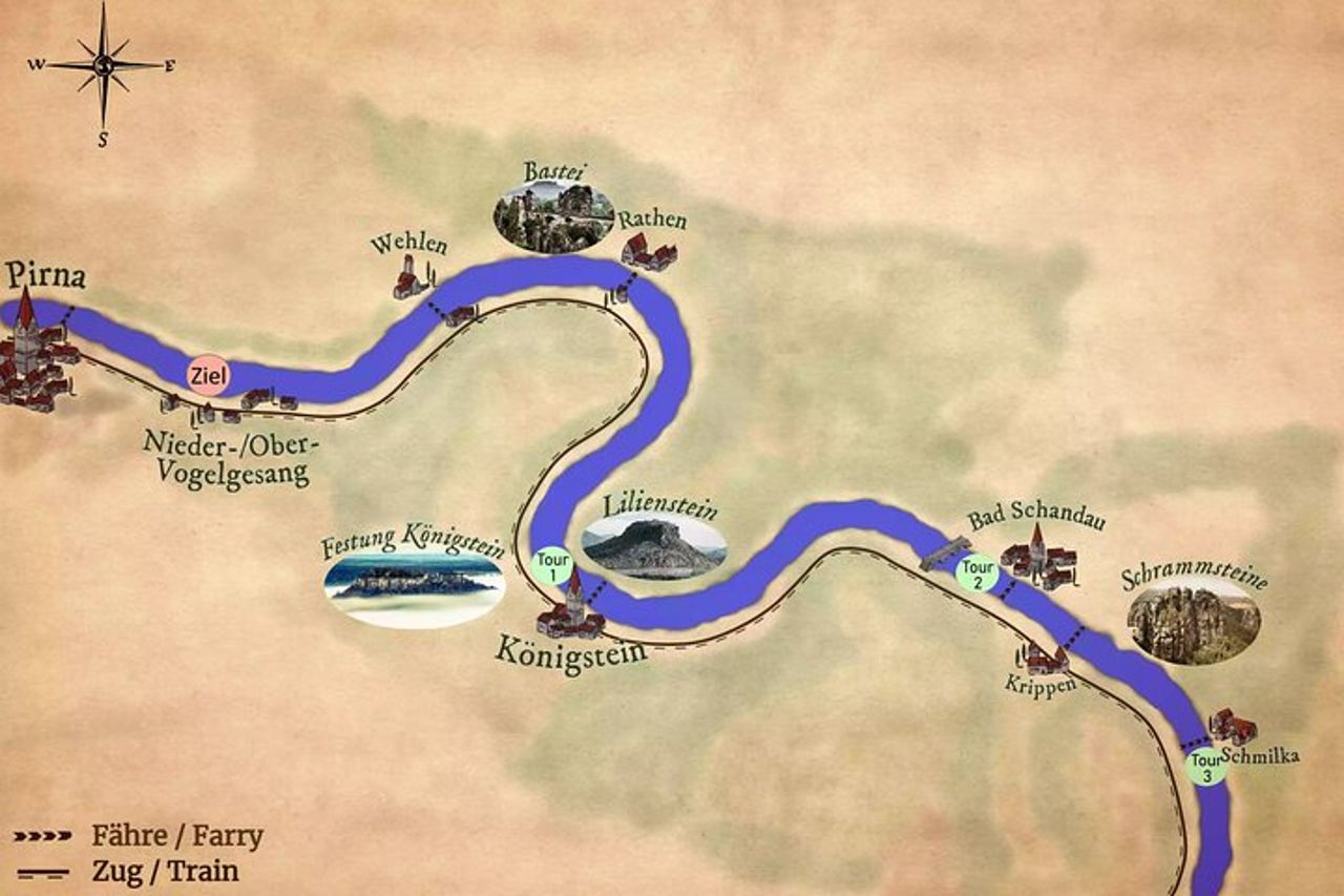 Tour in canoa sull'arenaria dell'Elba nella Svizzera sassone — 3