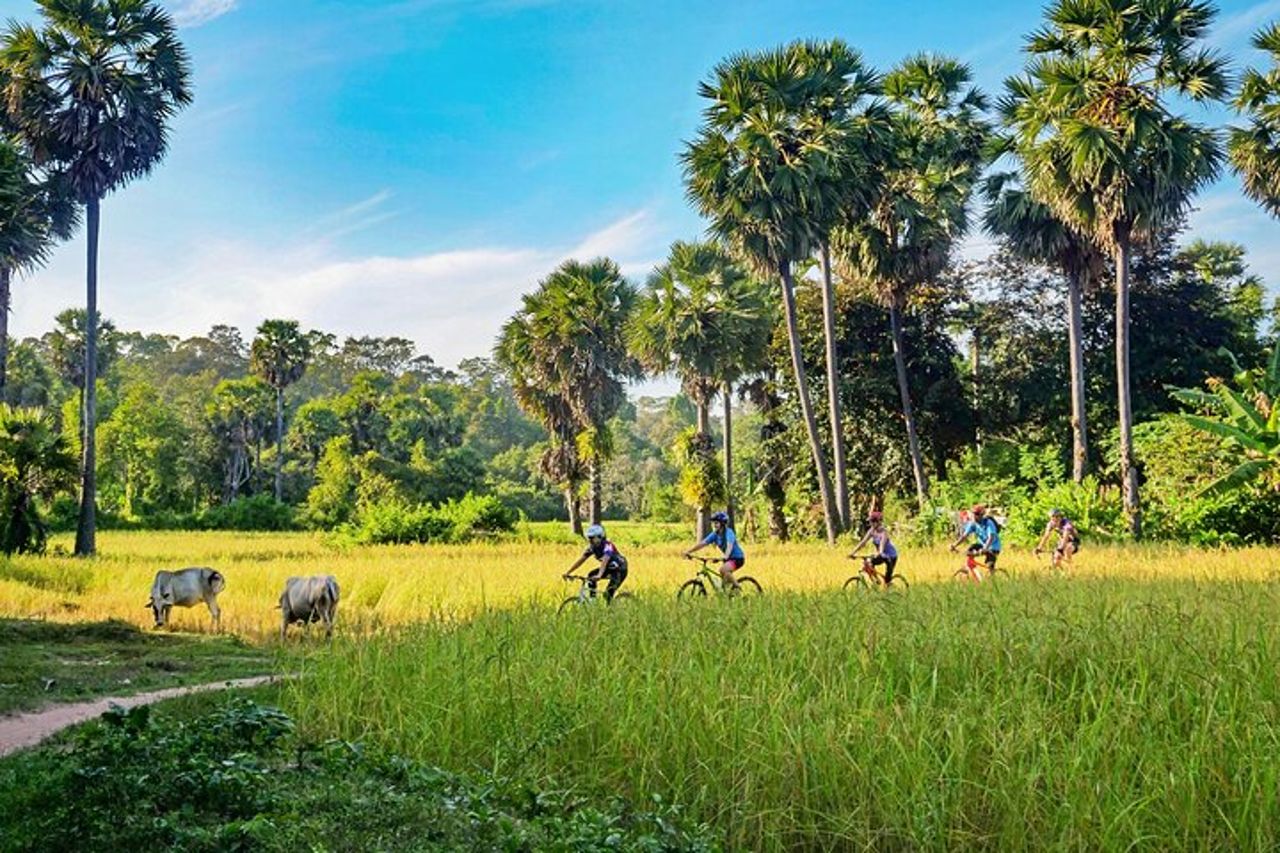 Tour guidato della campagna di Siem Reap in bicicletta e tour privato in e-bike