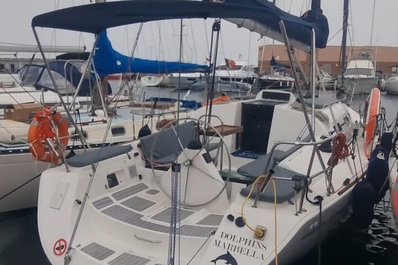 Marbella-tramonto da una barca a vela con bevande — 9