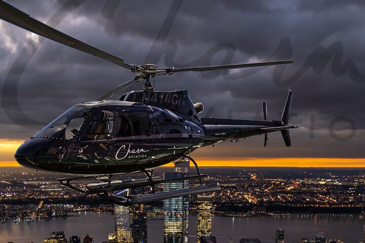 Tour in elicottero delle luci notturne di New York City dal New Jersey