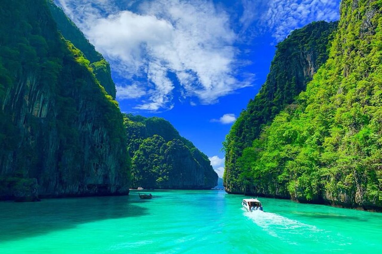 Tour di un giorno di Phi Phi, Maya e Bamboo Islands in motoscafo a Krabi — 4