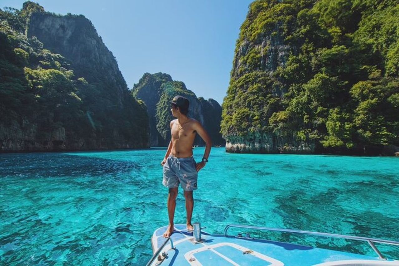 Tour di un giorno di Phi Phi, Maya e Bamboo Islands in motoscafo a Krabi — 8