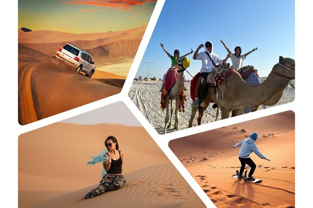 Desert Safari Combo: Giro in cammello, Sandboarding e visita del mare interno — 2