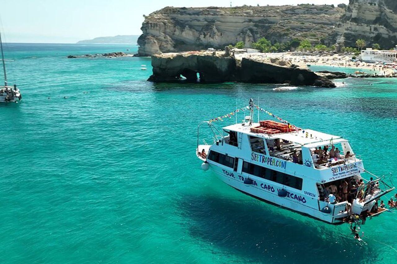 Tour barca Tropea Capo Vaticano aperitivo e snorkeling pomeriggio — 7