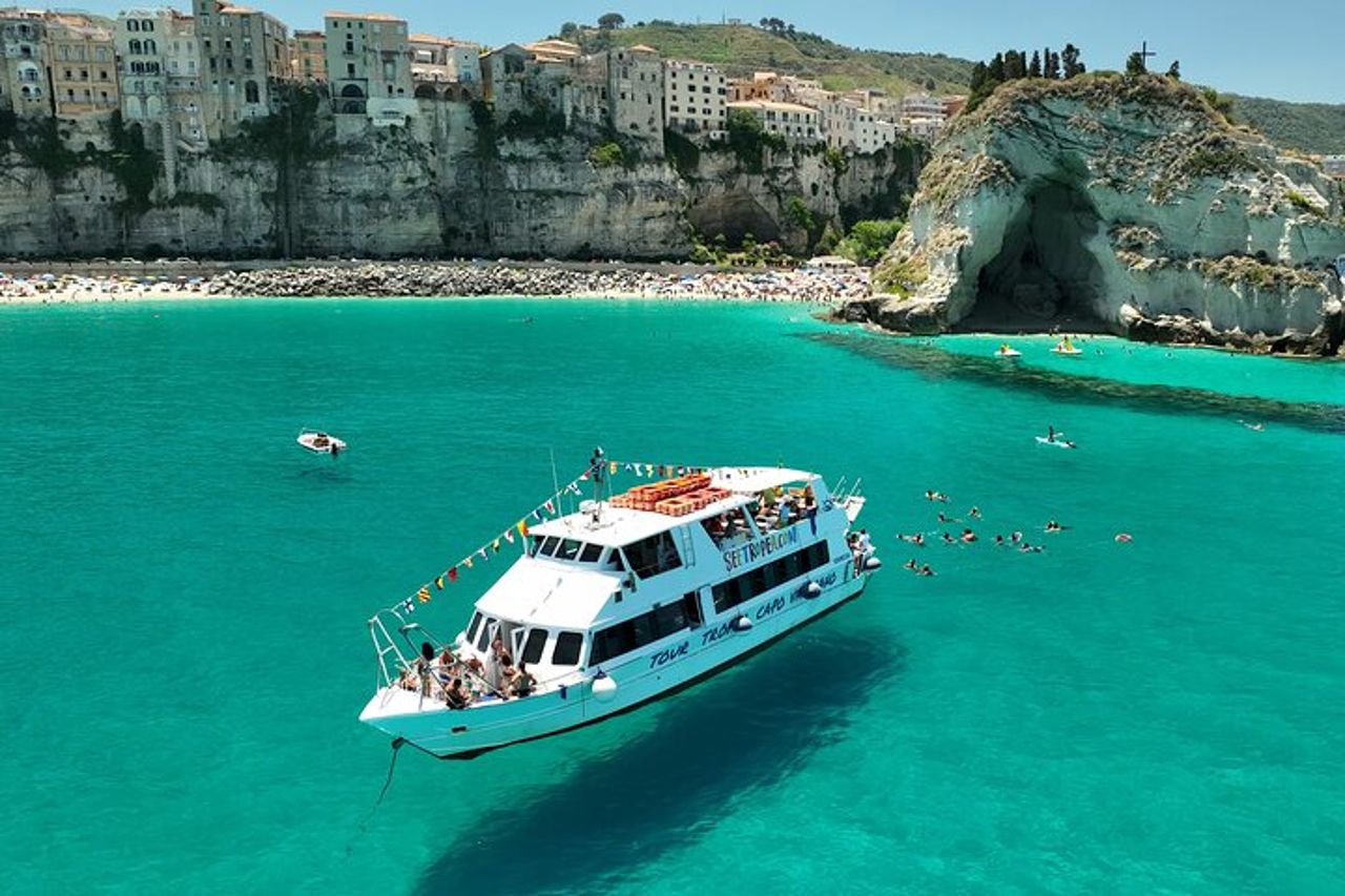 Tour barca Tropea Capo Vaticano aperitivo snorkeling al tramonto — 6