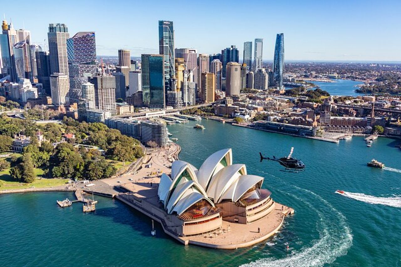 Volo panoramico in elicottero nel porto di Sydney — 3