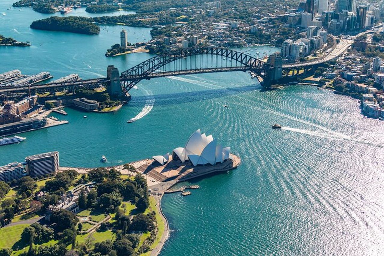 Volo panoramico in elicottero nel porto di Sydney — 2