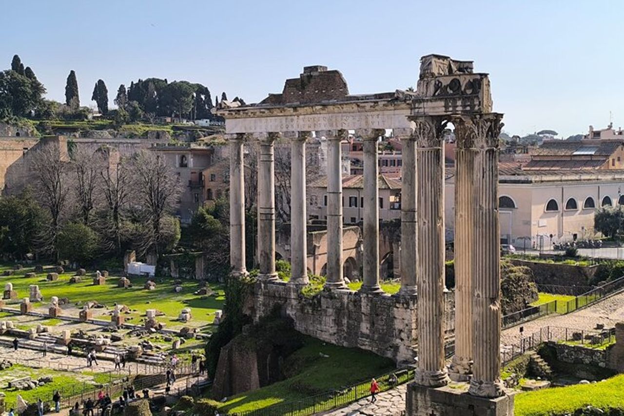 Tour privato guidato completo del Colosseo Foro Romano e Palatino — 6