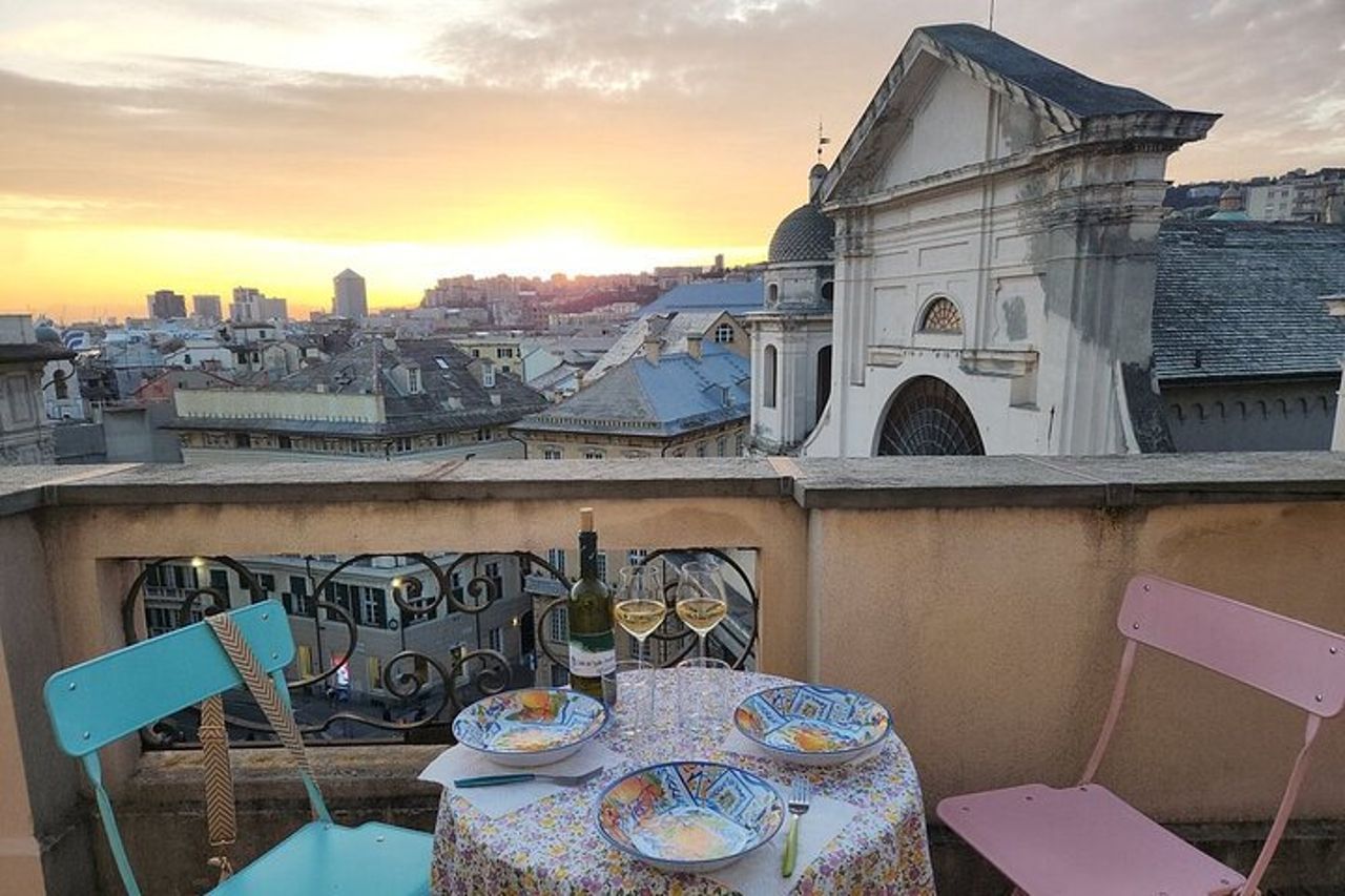 Lezione di Cucina Privata Genovese con Pranzo in Terrazza