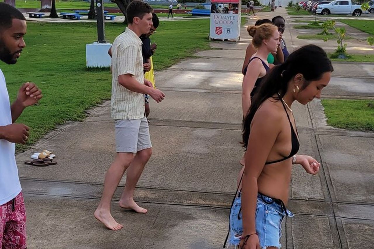 Lezione di spiaggia di zumba latina a San Juan, Porto Rico — 5
