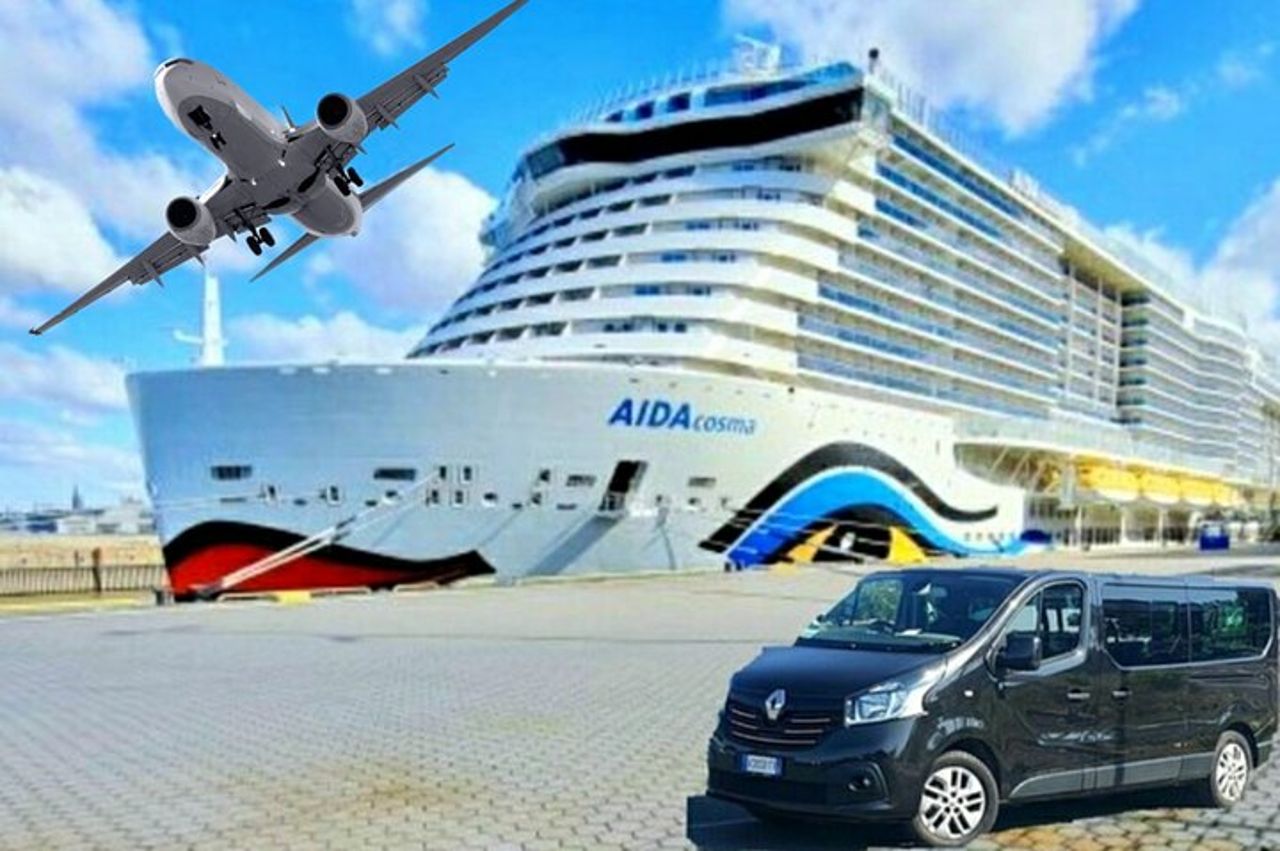 Dal Porto Crocieristico di Civitavecchia a FCO Aeroporto o Roma