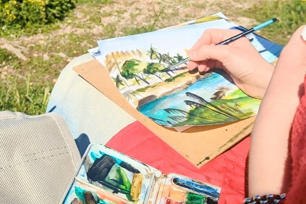 Immersione di schizzi e acquerello in riva al mare - laboratorio privato — 5