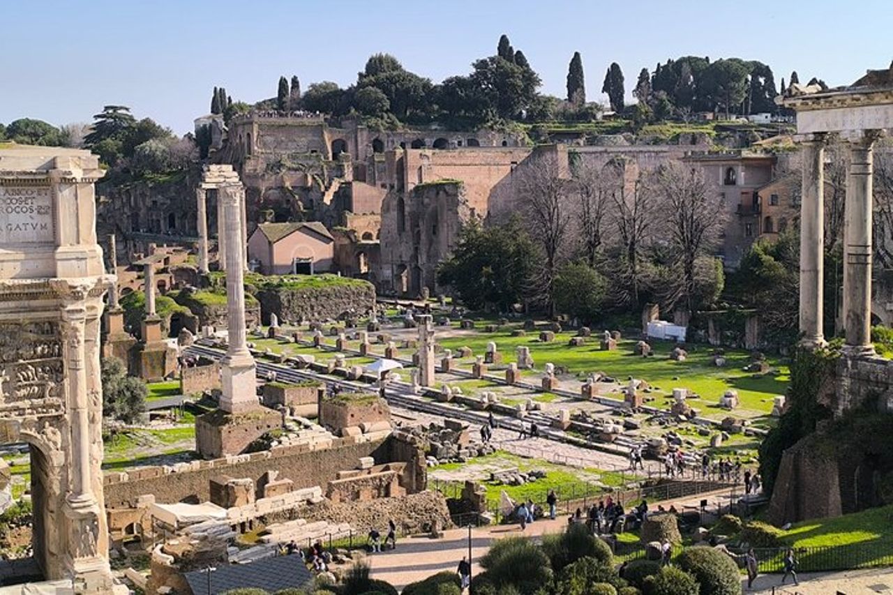 Tour privato guidato completo del Colosseo Foro Romano e Palatino — 4